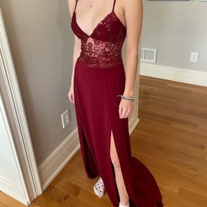 Long Red Dress